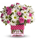 Teleflora's Polka Dots and Posies from Backstage Florist in Richardson, Texas